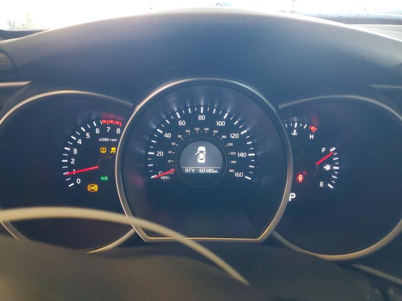 2015 Kia Optima VIN 5XXGN4A7XFG455237 COPART salvage auction — FRONT END, CA - SALVAGE CERTIFICATE, sold $825 on 2026-07-23 (photo 9)