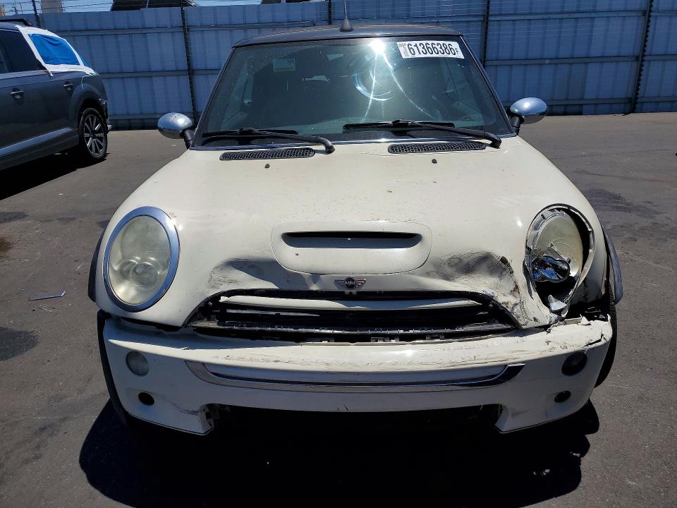 2006 Mini Cooper VIN WMWRH33566TF89054 COPART salvage auction — FRONT END, CA - SALVAGE CERTIFICATE, sold $575 on 2026-08-10 (photo 5)