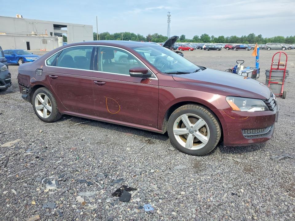 2013 Volkswagen Passat VIN 1VWBN7A38DC144098 COPART salvage auction — REAR END, Va - Certificate Of Title, sold $375 on 2026-07-22 (photo 4)