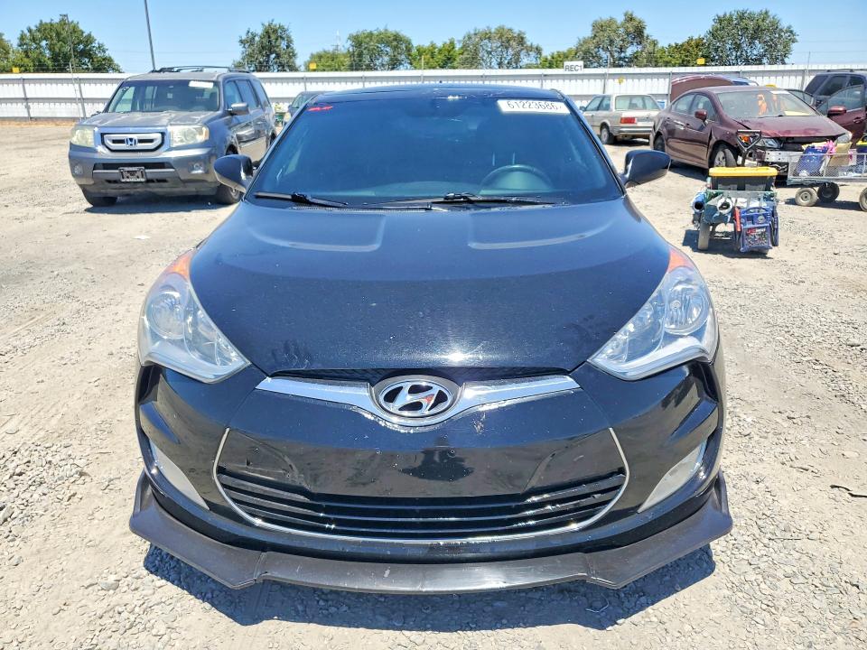 2016 Hyundai Veloster VIN KMHTC6ADXGU258615 COPART salvage auction — REAR END, Ca - Salvage Certificate, sold $1,200 on 2026-07-21 (photo 5)