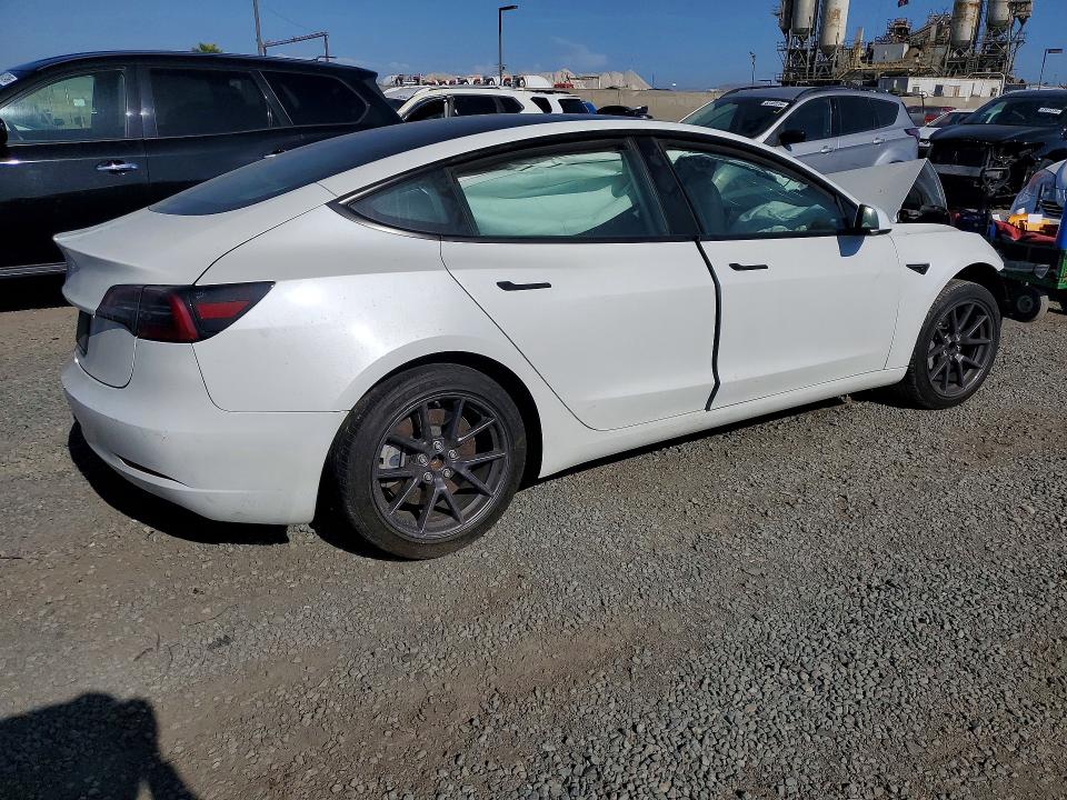 2023 Tesla Model 3 VIN 5YJ3E1EA3PF586811 COPART salvage auction — FRONT END, Ca - Salvage Certificate, sold $3,100 on 2026-07-31 (photo 3)