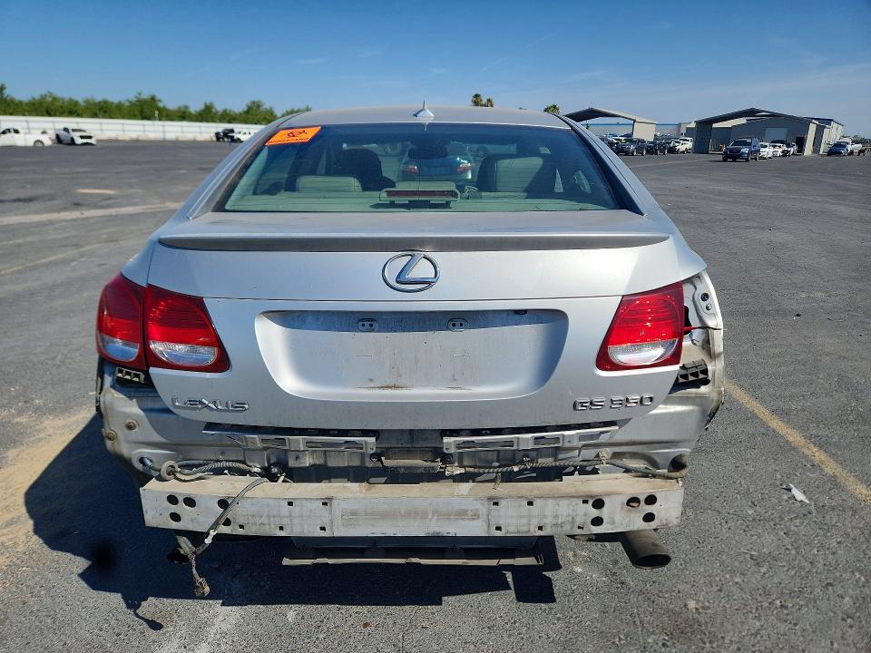 2007 Lexus Gs 350 VIN JTHBE96S370027497 COPART salvage auction — REAR END, CA - SALVAGE CERTIFICATE, sold $500 on 2026-07-23 (photo 6)