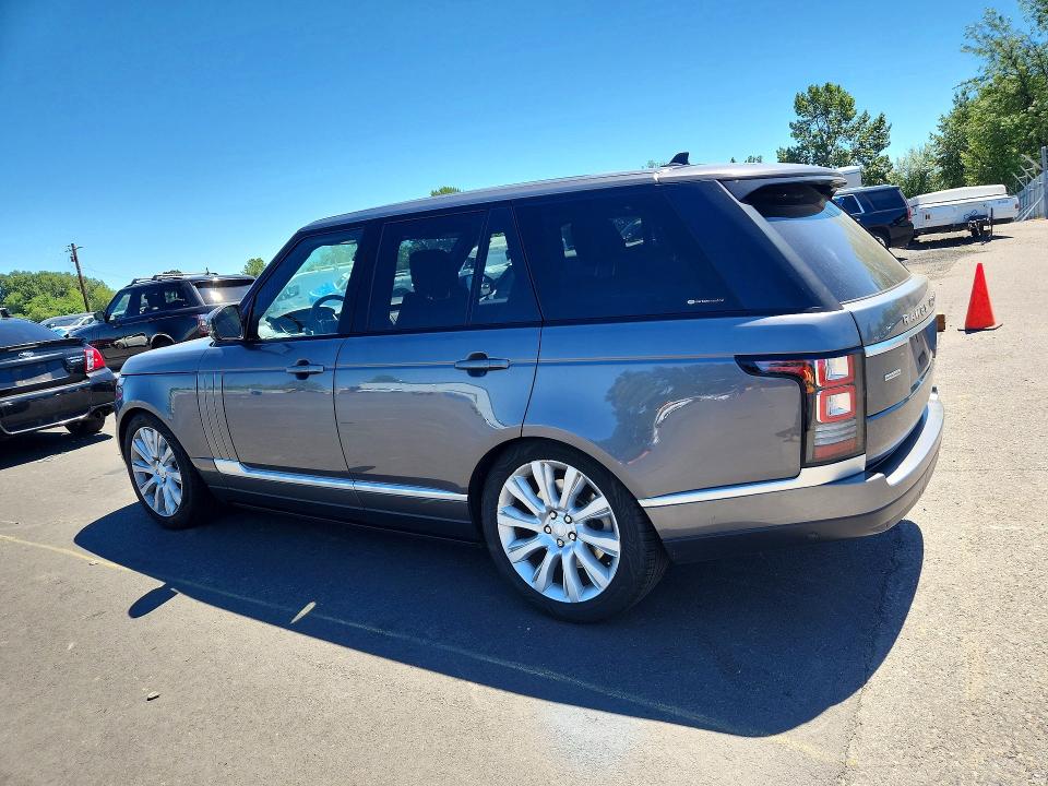 2015 Land rover RANGE ROVER VIN SALGS2TF8FA227811 COPART salvage auction — MECHANICAL, Or - Certificate Of Title, sold $2,600 on 2026-07-29 (photo 2)