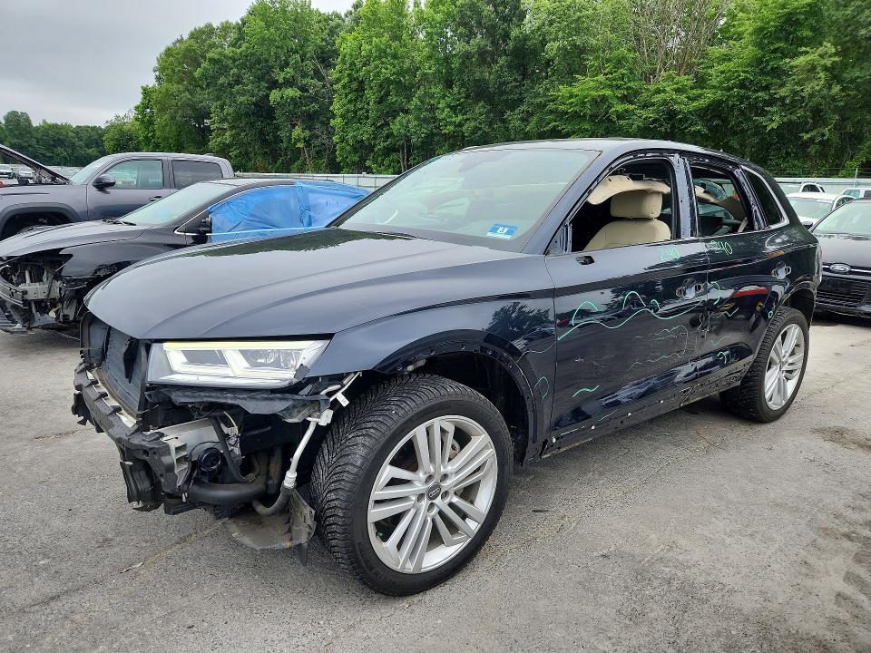 2018 Audi Q5 VIN WA1BNAFYXJ2105965 COPART salvage auction — SIDE, Nj - Cert Of Title-Salvage, sold $150 on 2026-07-30 (photo 1)