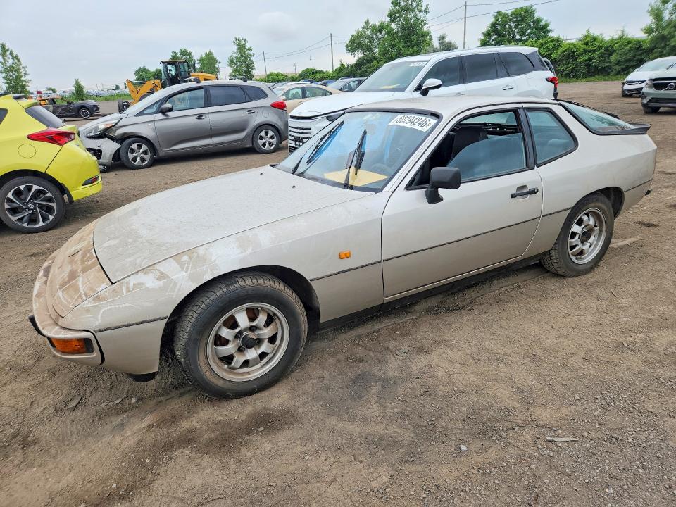 1983 Porsche 924 VIN WP0ZZZ92ZDN400707 COPART salvage auction — WATER/FLOOD, QC - IRRECUPERABLE, sold $300 on 2026-08-25 (photo 1)