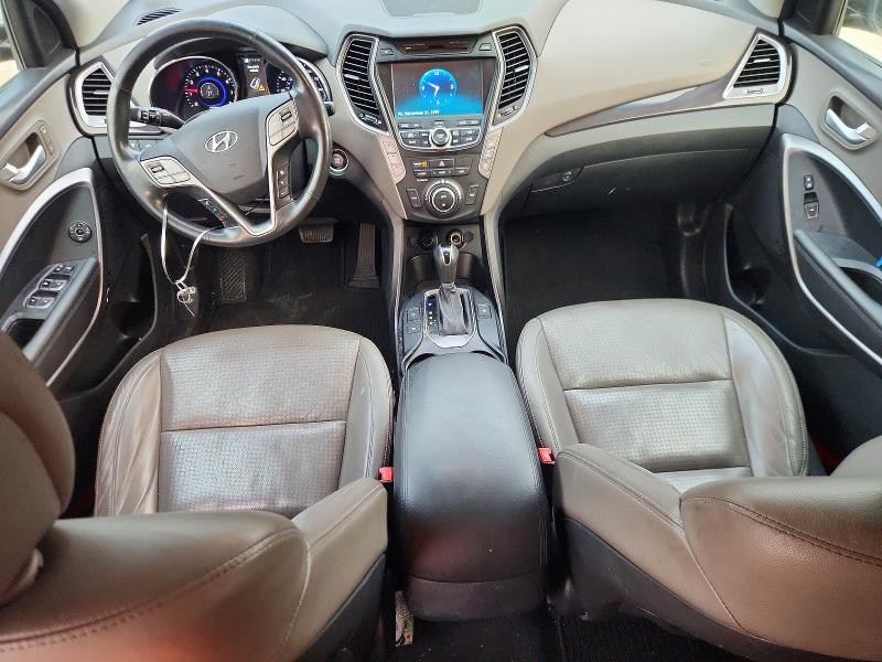 2014 Hyundai Santa fe VIN KM8SRDHFXEU085813 COPART salvage auction — FRONT END, Va - Certificate Of Title, sold $2,950 on 2026-07-28 (photo 8)