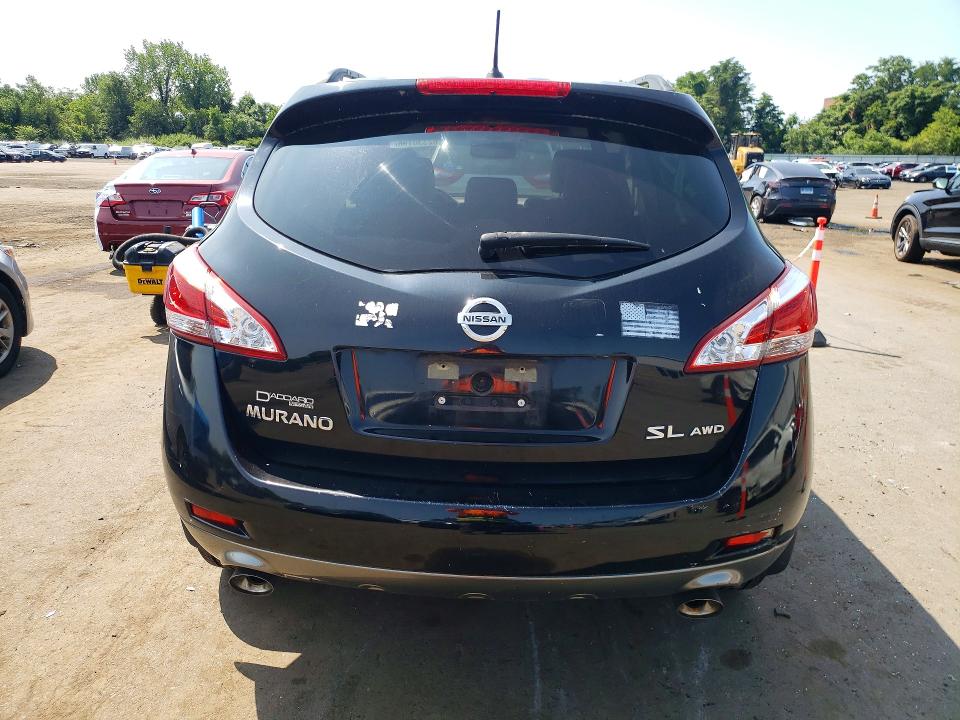 2014 Nissan Murano VIN JN8AZ1MW3EW511774 COPART salvage auction — FRONT END, Ct - Cert Of Title-Salvage, sold $475 on 2026-07-31 (photo 6)