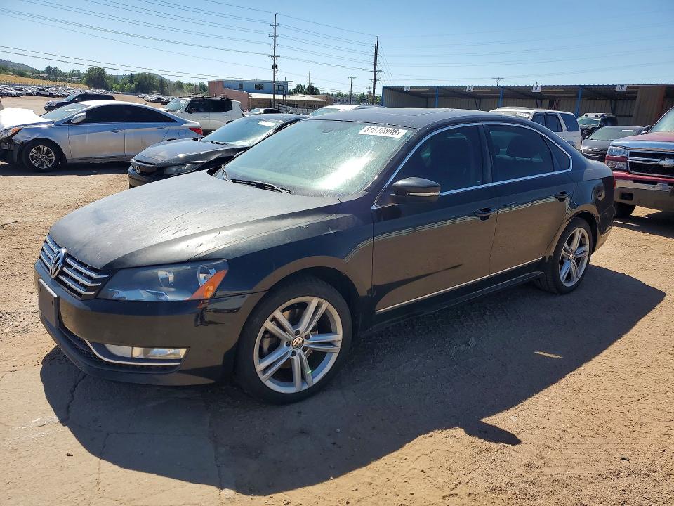 2013 Volkswagen Passat VIN 1VWCN7A36DC050175 COPART salvage auction — MINOR DENT/SCRATCHES, Co - Bill Of Sale-Parts Only, sold $950 on 2026-08-12 (photo 1)