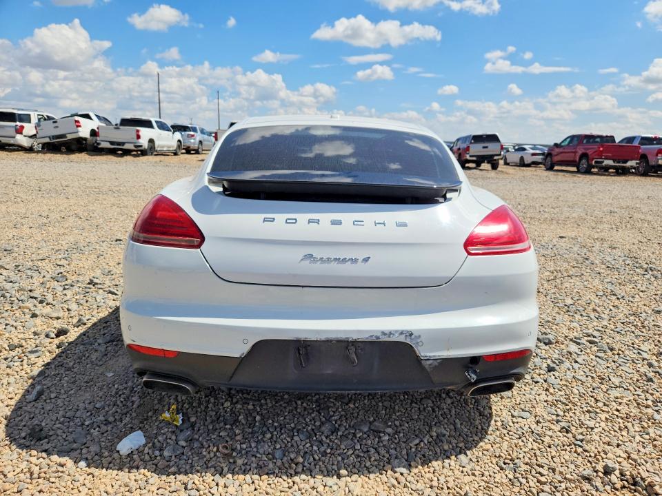 2014 Porsche Panamera VIN WP0AA2A73EL008026 COPART salvage auction — FRONT END, Tx - Certificate Of Title (P), sold $4,300 on 2026-08-05 (photo 6)