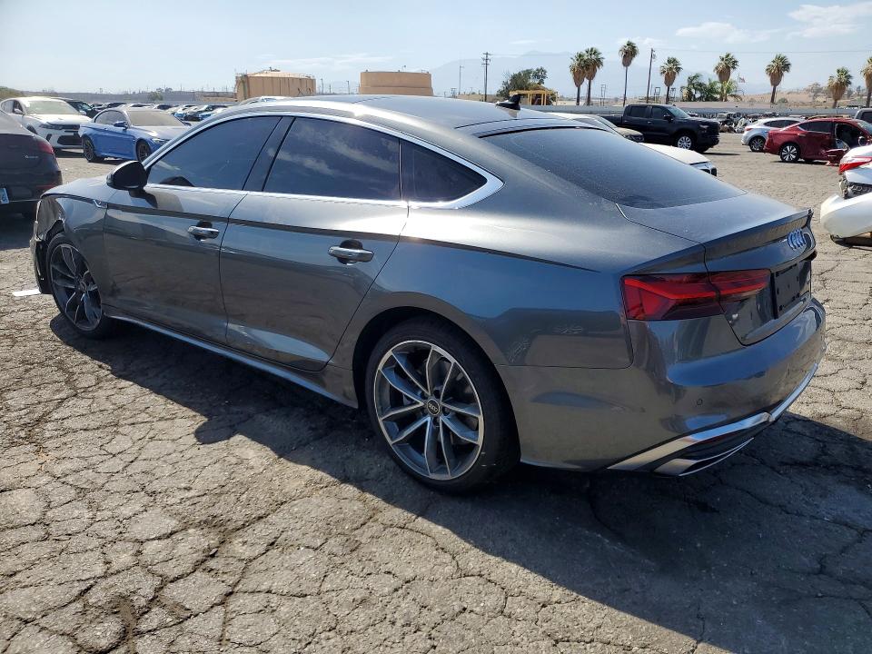 2023 Audi A5 VIN WAUDACF54PA008820 COPART salvage auction — SIDE, Ca - Salvage Certificate, sold $17,100 on 2026-08-17 (photo 2)