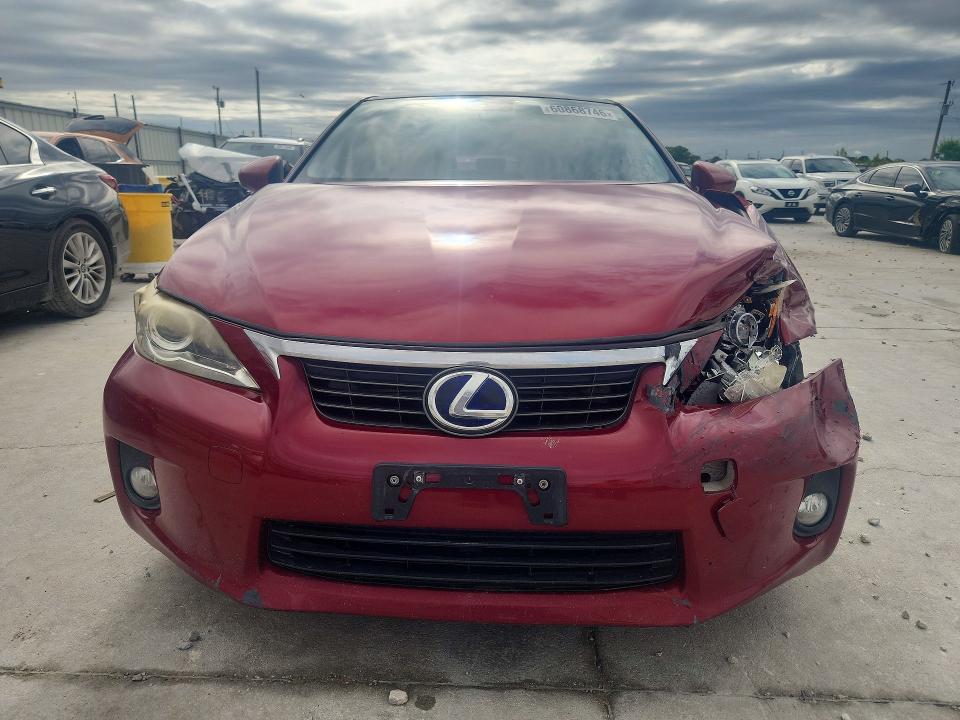 2012 Lexus Ct VIN JTHKD5BHXC2100384 COPART salvage auction — FRONT END, Tx - Salvage Vehicle Title, sold $1,650 on 2026-07-28 (photo 5)