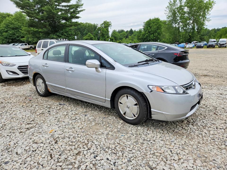 2007 Honda Civic hybrid VIN JHMFA36217S026993 COPART salvage auction — NORMAL WEAR, MA - CERTIFICATE OF TITLE, sold $400 on 2026-07-09 (photo 4)
