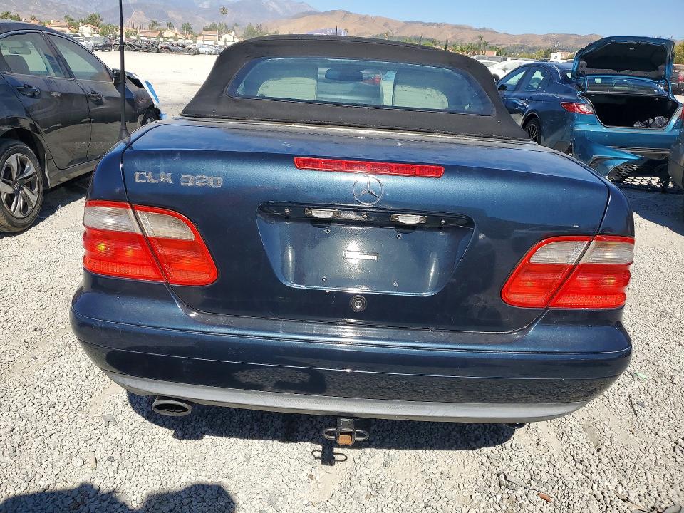 1999 Mercedes-benz Clk-class VIN WDBLK65G5XT024463 COPART salvage auction — FRONT END, CA - SALVAGE CERTIFICATE, sold $250 on 2026-07-29 (photo 6)