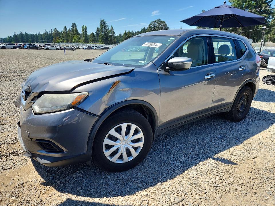 2015 Nissan Rogue VIN KNMAT2MVXFP514905 COPART salvage auction — FRONT END, Wa - Bill Of Sale, sold $450 on 2026-07-14 (photo 1)