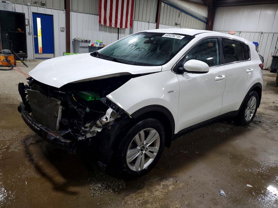 2017 Kia Sportage VIN KNDPMCAC2H7041150 COPART salvage auction — FRONT END, Salvage Title, sold $1,350 on 2026-07-22 (photo 1)