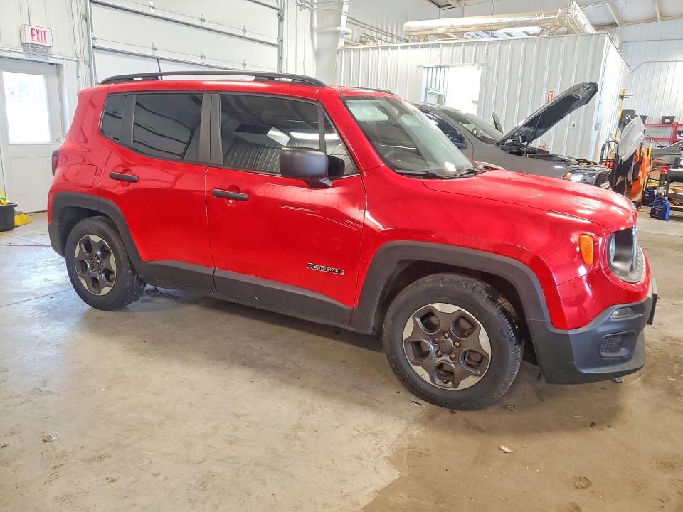 2017 Jeep Renegade VIN ZACCJAAB4HPF11491 COPART salvage auction — FRONT END, MN - CERT OF TITLE-SALVAGE, sold $250 on 2026-07-28 (photo 4)