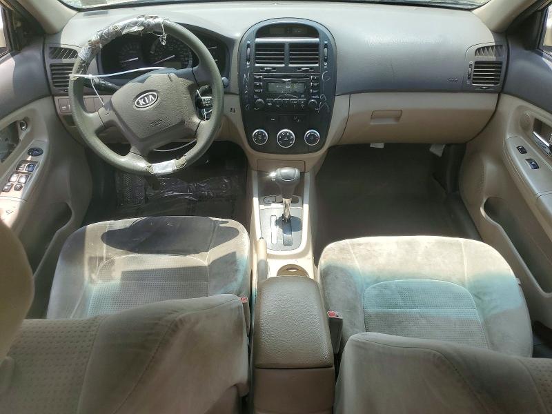 2009 Kia Spectra VIN KNAFE221595651893 COPART salvage auction — SIDE, Md - Cert Of Salvage > 75% Damage, sold $275 on 2026-07-17 (photo 8)