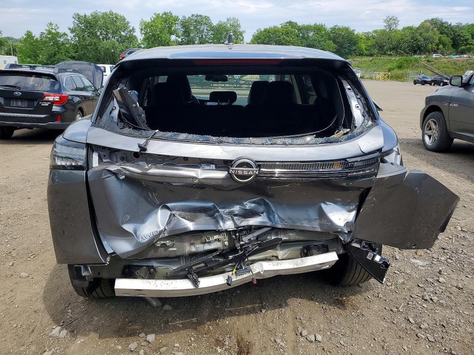 2025 Nissan Murano VIN 5N1AZ3CS2SC105063 COPART salvage auction — REAR END, Ny - Mv-907A Salvage Certificate, sold $7,900 on 2026-08-24 (photo 6)