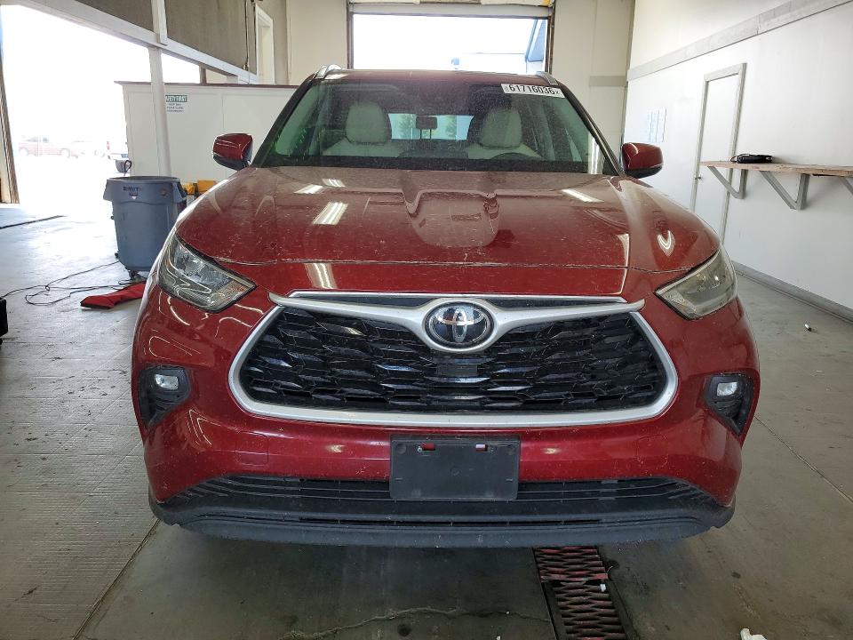 2020 Toyota Highlander VIN 5TDHZRBH0LS039706 COPART salvage auction — REAR END, Wa - Bill Of Sale, sold $6,400 on 2026-07-24 (photo 5)