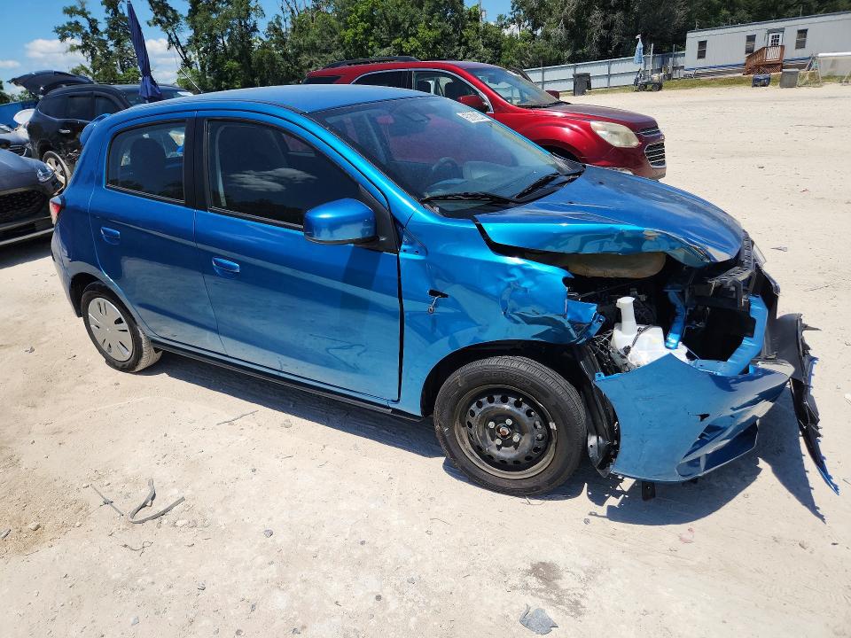 2024 Mitsubishi Mirage VIN ML32AUHJ2RH025249 COPART salvage auction — FRONT END, FL - CERTIFICATE OF TITLE (P), sold $5,500 on 2026-07-15 (photo 4)