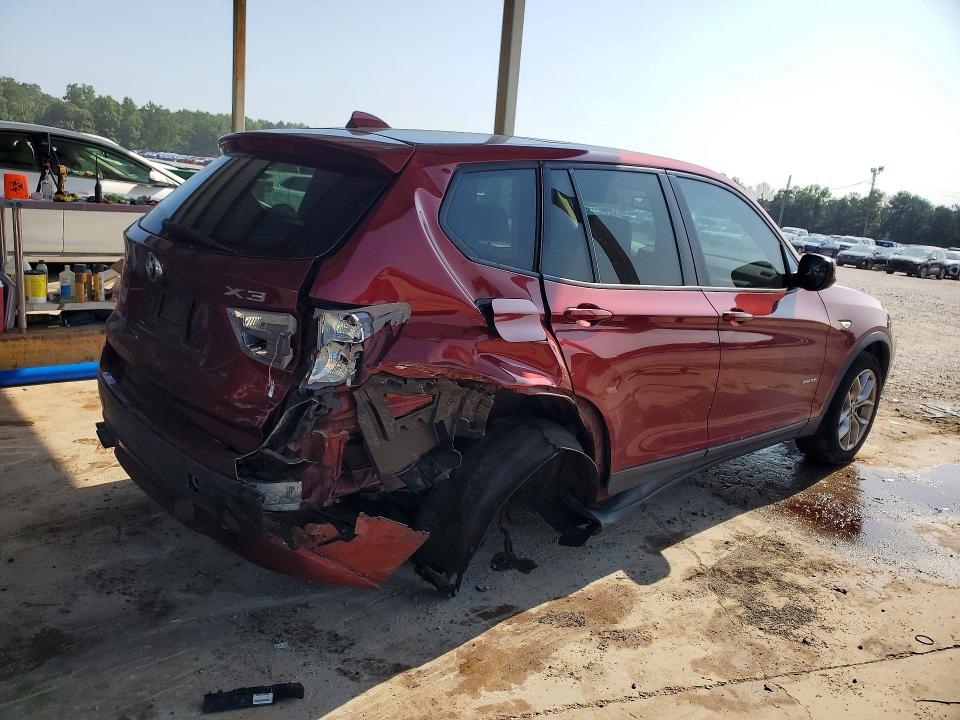 2013 BMW X3 VIN 5UXWX7C50DL983240 COPART salvage auction — REAR END, Al - Cert Of Title-Salvage Title, sold $775 on 2026-07-14 (photo 3)