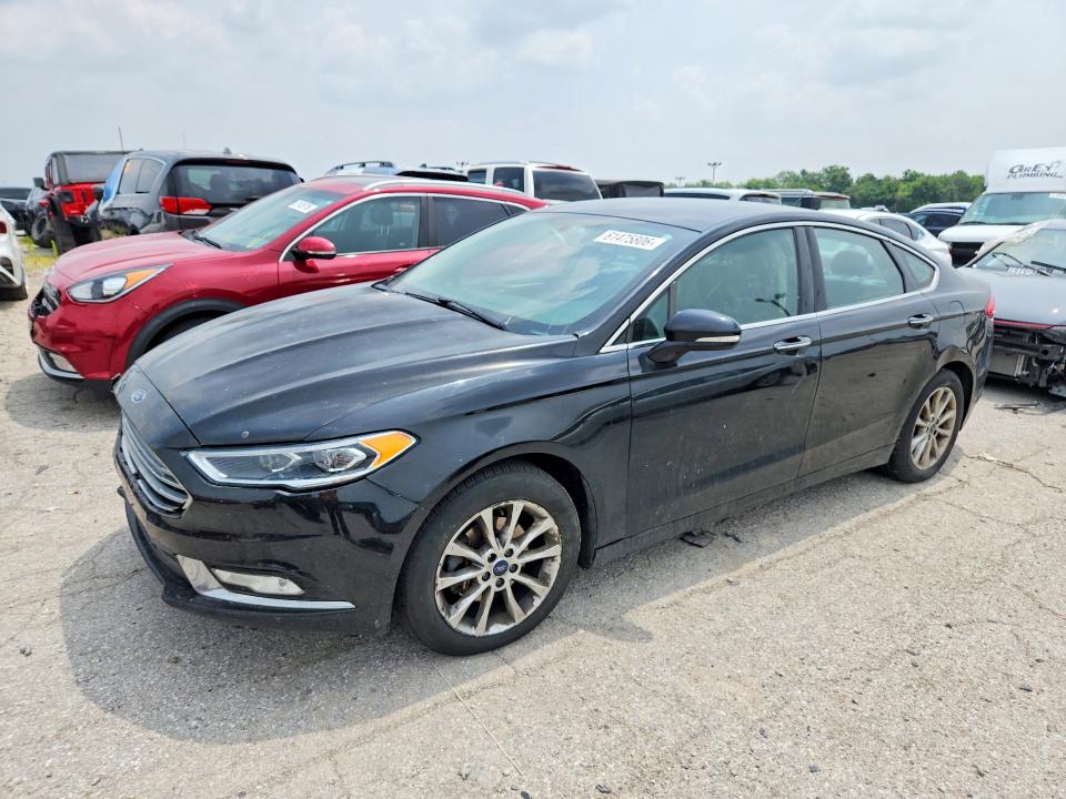 2017 Ford Fusion VIN 3FA6P0HD7HR111384 COPART salvage auction — FRONT END, In - Certificate Of Title, sold $550 on 2026-07-31 (photo 1)