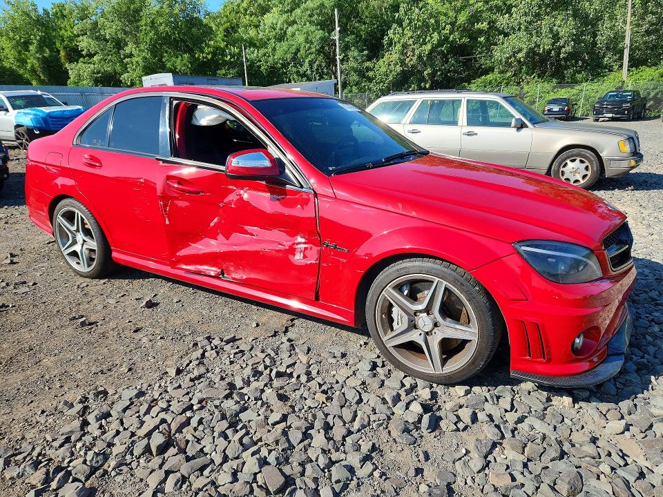 2009 Mercedes-benz C class VIN WDDGF77X39F246811 COPART salvage auction — SIDE, NY - MV-907A SALVAGE CERTIFICATE, sold $10,100 on 2026-08-13 (photo 4)
