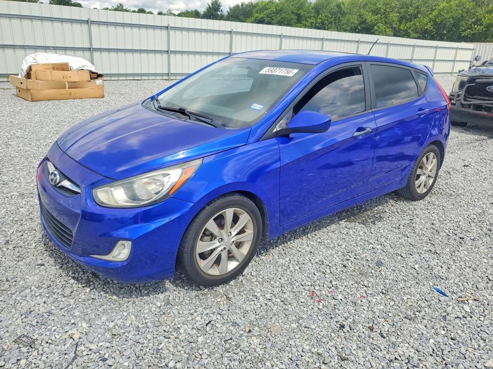 2012 Hyundai Accent VIN KMHCU5AE4CU057447 COPART salvage auction — MINOR DENT/SCRATCHES, LA - CERT OF TITLE-SALVAGE, sold $125 on 2026-07-27 (photo 1)
