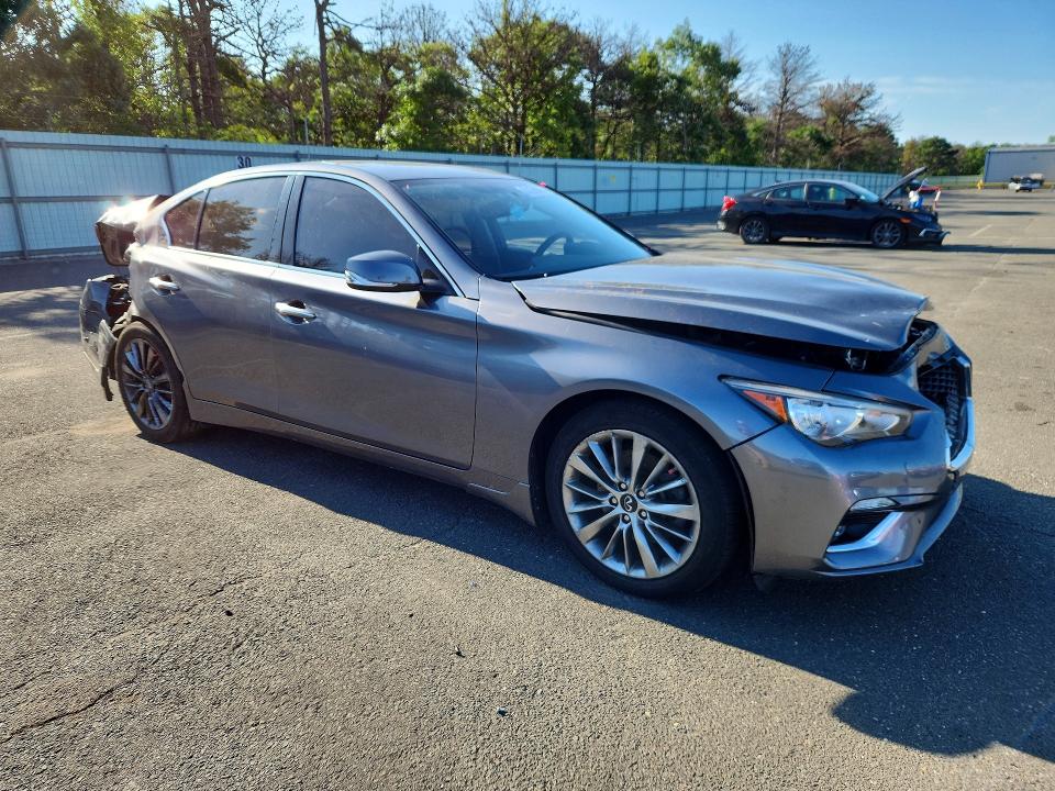 2020 Infiniti Q50 VIN JN1EV7AR2LM255357 COPART salvage auction — REAR END, Ny - Mv-907A Salvage Certificate, sold $80 on 2026-07-29 (photo 4)