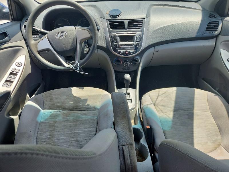 2017 Hyundai Accent VIN KMHCT4AE0HU189366 COPART salvage auction — HAIL, MO - DEALER ONLY CLEAN TITLE, sold $625 on 2026-07-09 (photo 8)