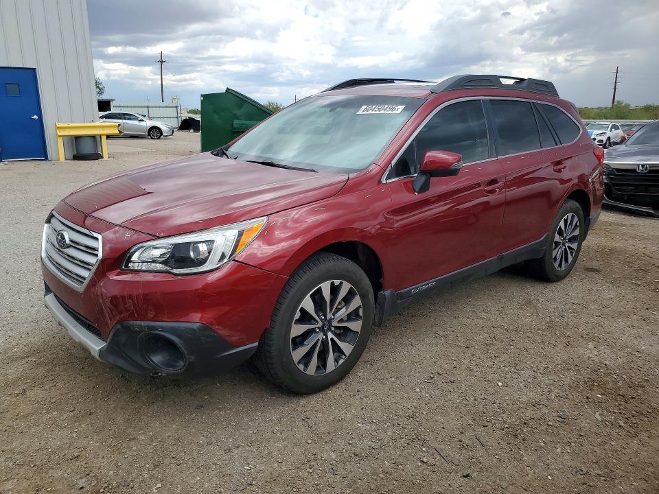 2016 Subaru Outback VIN 4S4BSAJC2G3294703 COPART salvage auction — FRONT END, Az - Cert Of Title - Salvage, sold $5,200 on 2026-07-31 (photo 1)