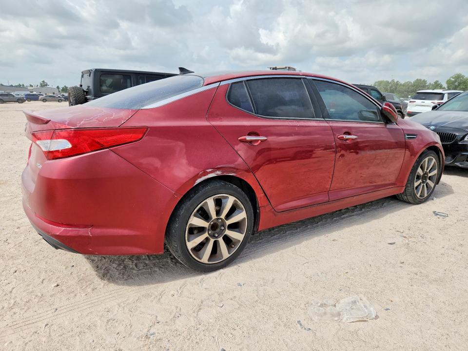 2013 Kia Optima VIN 5XXGR4A6XDG220801 COPART salvage auction — SIDE, Tx - Certificate Of Title, sold $800 on 2026-07-17 (photo 3)