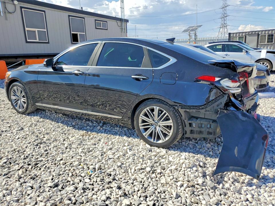 2018 Genesis VIN KMHGN4JE5JU234271 COPART salvage auction — REAR END, NV - SALVAGE TITLE, sold $3,850 on 2026-08-03 (photo 2)