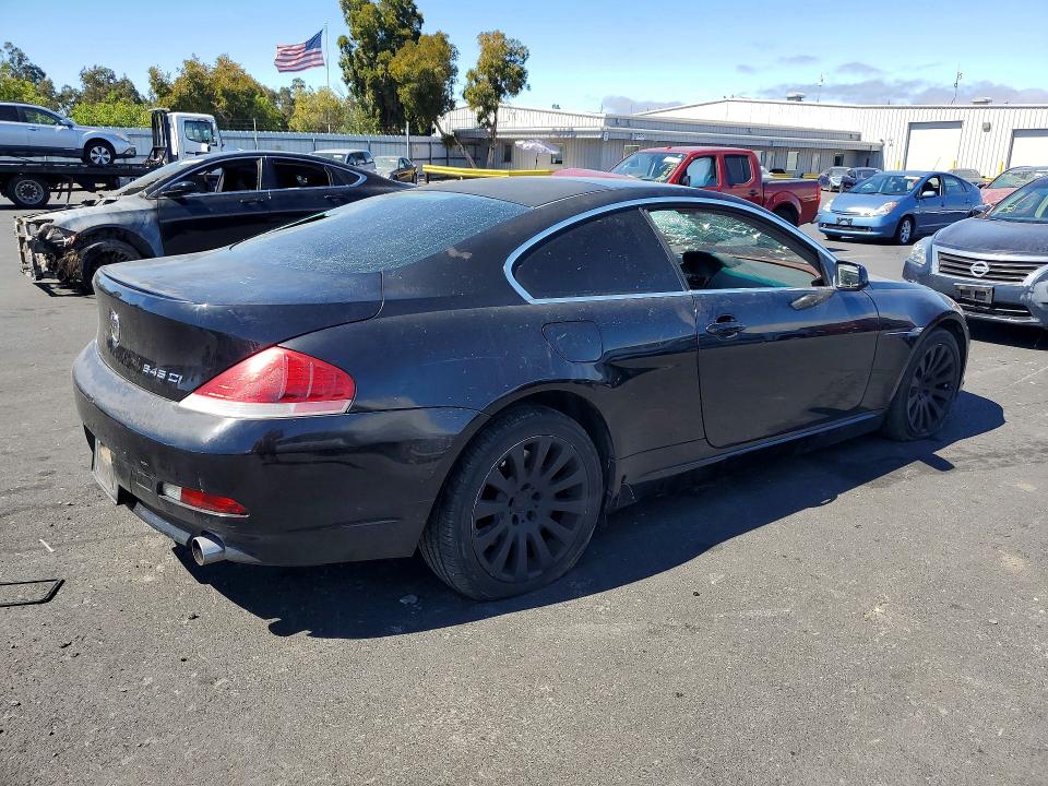 2004 BMW 6 series VIN WBAEH73404B189097 COPART salvage auction — VANDALISM, CA - SALVAGE CERTIFICATE, sold $175 on 2026-07-20 (photo 3)