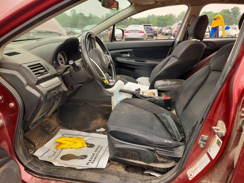 2012 Subaru Impreza VIN JF1GPAD62CH233825 COPART salvage auction — FRONT END, CT - CERT OF TITLE-SALVAGE, sold $450 on 2026-07-28 (photo 7)