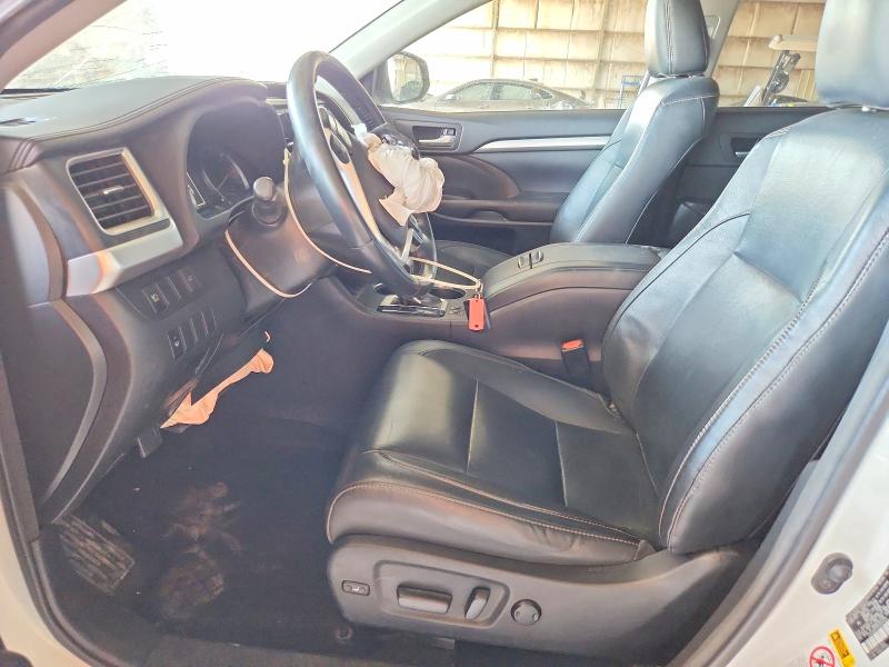 2017 Toyota Highlander VIN 5TDJGRFH2HS034225 COPART salvage auction — FRONT END, Az - Cert Of Title - Salvage, sold $5,700 on 2026-07-26 (photo 7)