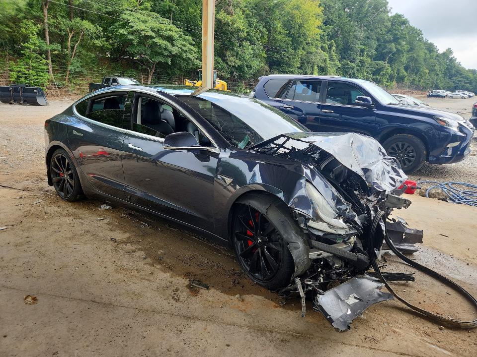 2020 Tesla Model 3 VIN 5YJ3E1EB5LF619925 COPART salvage auction — FRONT END, Al - Cert Of Title-Salvage Title, sold $150 on 2026-07-28 (photo 4)