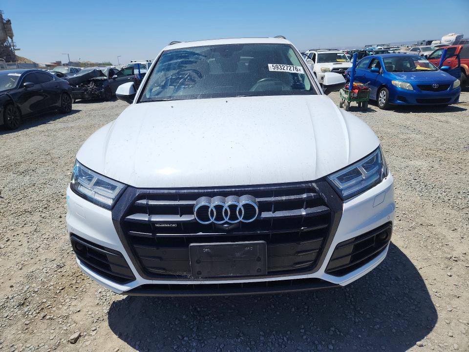 2019 Audi Q5 VIN WA1CNAFY0K2020283 COPART salvage auction — SIDE, Ca - Salvage Certificate, sold $4,150 on 2026-07-21 (photo 5)