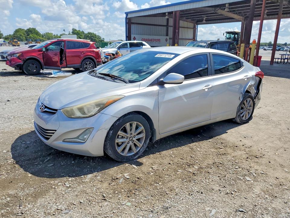 2016 Hyundai Elantra VIN KMHDH4AE0GU501674 COPART salvage auction — REAR END, Fl - Cert Of Title Slvg Rebuildable, sold $800 on 2026-07-28 (photo 1)