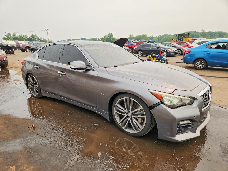 2015 Infiniti Q50 VIN JN1BV7AR7FM397386 COPART salvage auction — FRONT END, Ct - Cert Of Title-Salvage, sold $550 on 2026-07-24 (photo 4)
