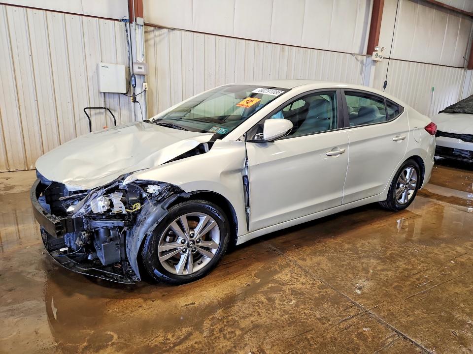 2017 Hyundai Elantra VIN KMHD84LF1HU102599 COPART salvage auction — FRONT END, Pa - Certificate Of Salvage, sold $1,100 on 2026-07-28 (photo 1)