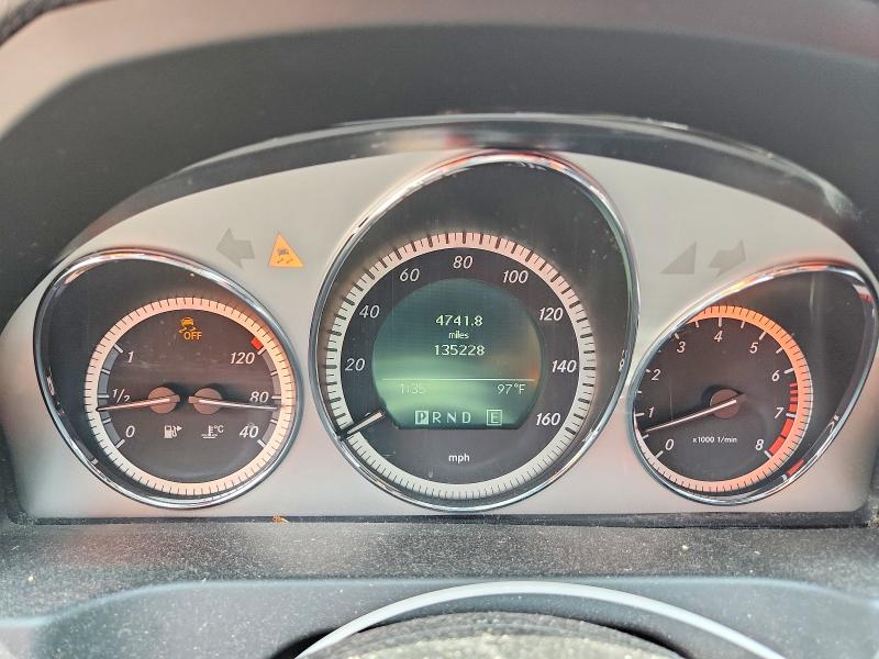 2011 Mercedes-benz C class VIN WDDGF5EB1BF644682 COPART salvage auction — REAR END, FL - CERT OF TTL-REBUILT&SLVG RBLD, sold $400 on 2026-07-22 (photo 9)