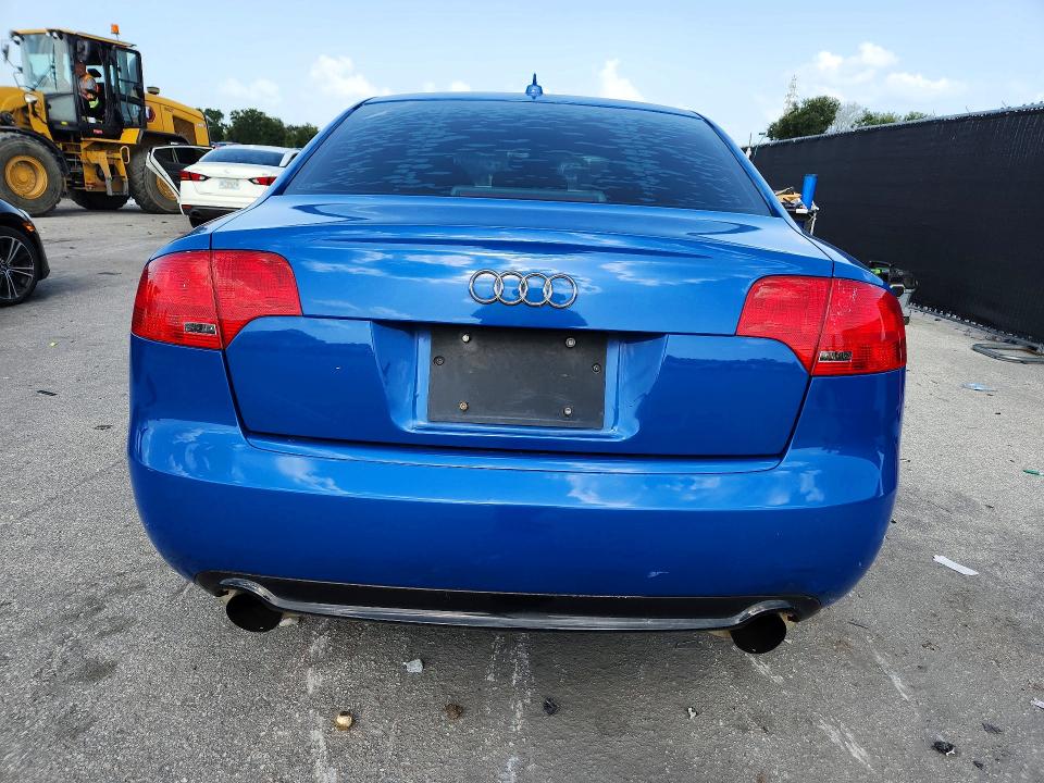 2008 Audi A4 VIN WAUBF78E88A160761 COPART salvage auction — MINOR DENT/SCRATCHES, Fl - Certificate Of Title (P), sold $3,300 on 2026-07-30 (photo 6)
