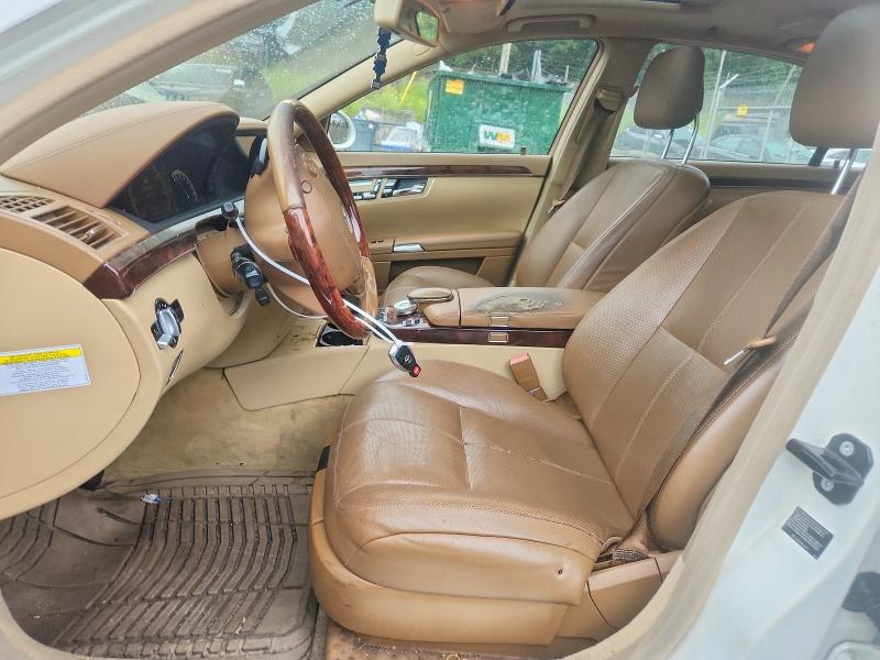2009 Mercedes-benz S class VIN WDDNG71X39A246107 COPART salvage auction — MINOR DENT/SCRATCHES, MD - CERTIFICATE OF TITLE, sold $1,500 on 2026-07-28 (photo 7)