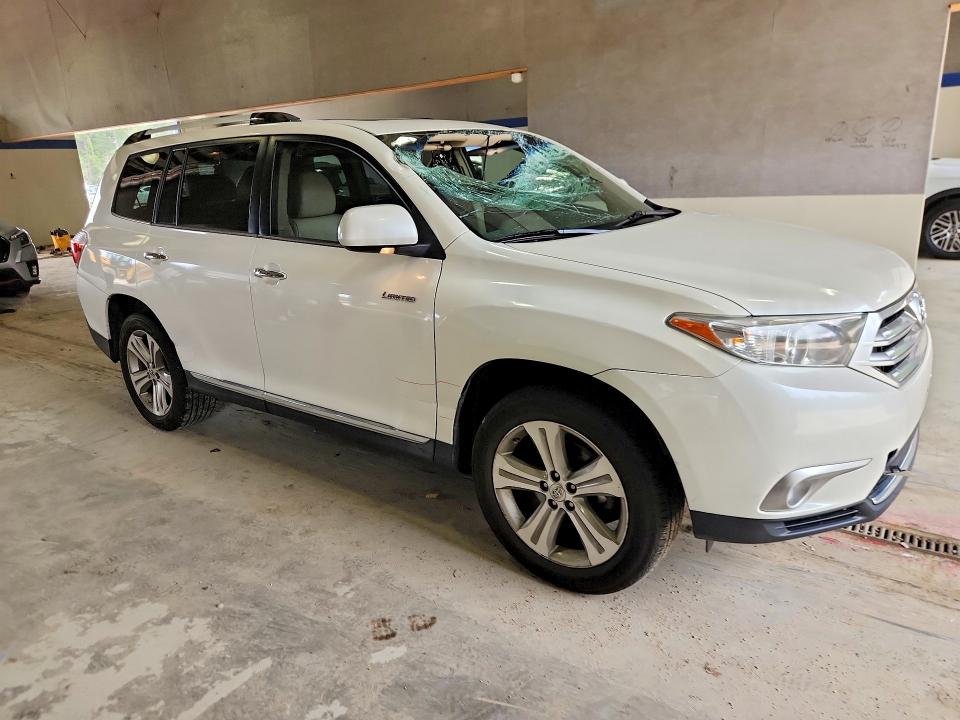 2012 Toyota Highlander VIN 5TDYK3EH9CS071230 COPART salvage auction — ROOF, Va - Cert Of Title - Salvage, sold $300 on 2026-07-24 (photo 4)