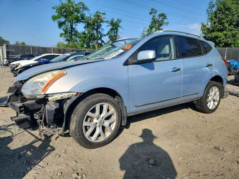 2011 Nissan Rogue VIN JN8AS5MT8BW189629 COPART salvage auction — FRONT END, Md - Cert Of Salvage > 75% Damage, sold $225 on 2026-07-31 (photo 1)