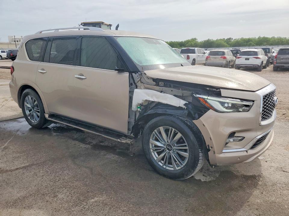 2019 Infiniti Qx80 VIN JN8AZ2NF0K9683792 COPART salvage auction — FRONT END, TX - CERTIFICATE OF TITLE, sold $6,900 on 2026-07-29 (photo 4)