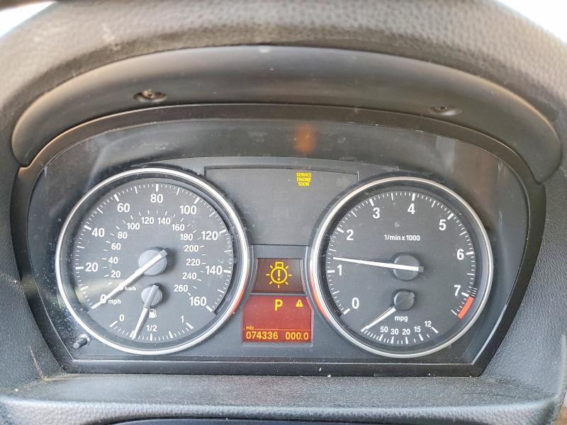 2009 BMW 3 series VIN WBAPH57589NL80241 COPART salvage auction — MINOR DENT/SCRATCHES, CA - DIS/DLR/EXP APP FOR DUP CLEAN, sold $2,000 on 2026-07-17 (photo 9)