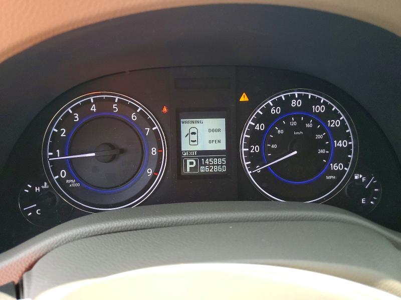 2013 Infiniti VIN JN1CV6AP8DM710360 COPART salvage auction — FRONT END, Nc - Salvage Certificate Of Title, sold $625 on 2026-07-30 (photo 9)