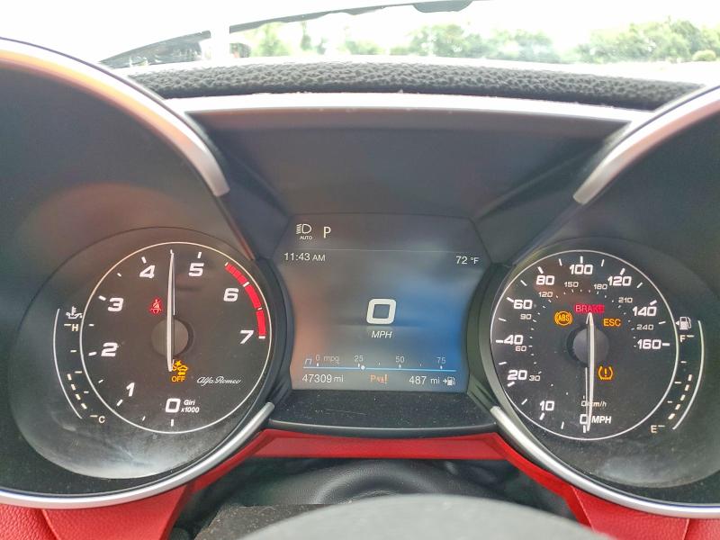 2020 Alfa romeo Giulia VIN ZARFANBN6L7632449 COPART salvage auction — ROOF, Ny - Mv-907A Salvage Certificate, sold $7,700 on 2026-08-10 (photo 9)